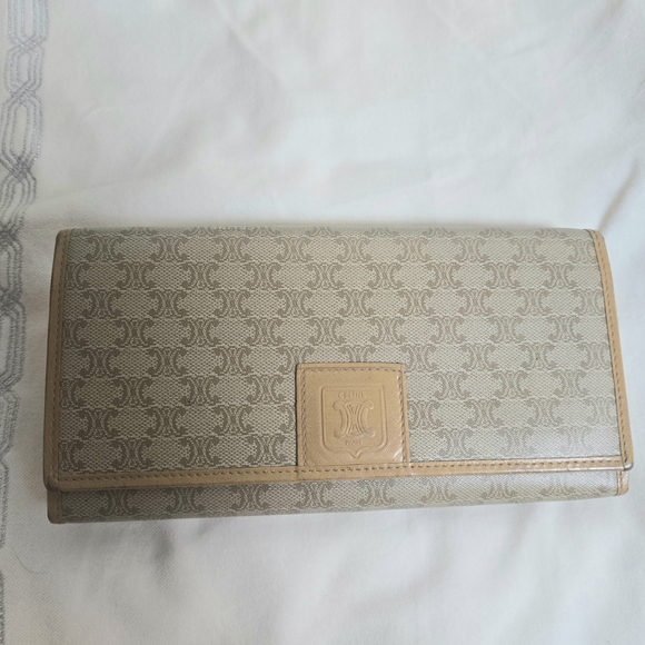 Celine Handbags - Celine Tan Monogram Wallet